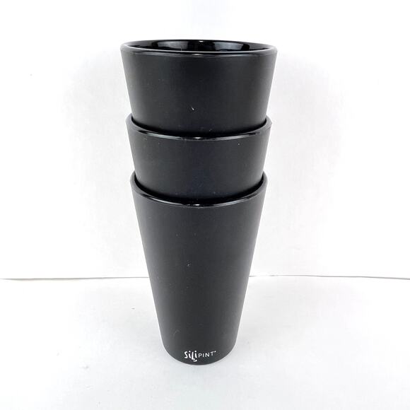 Silipint Silicone Pint Glasses Unbreakable Reusable 16 Ounce Cups Set of 3 - Picture 3 of 5